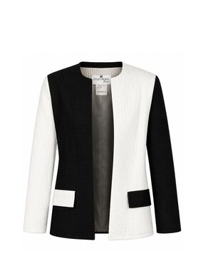 Courreges 1960's Black and White Color Block Jacket